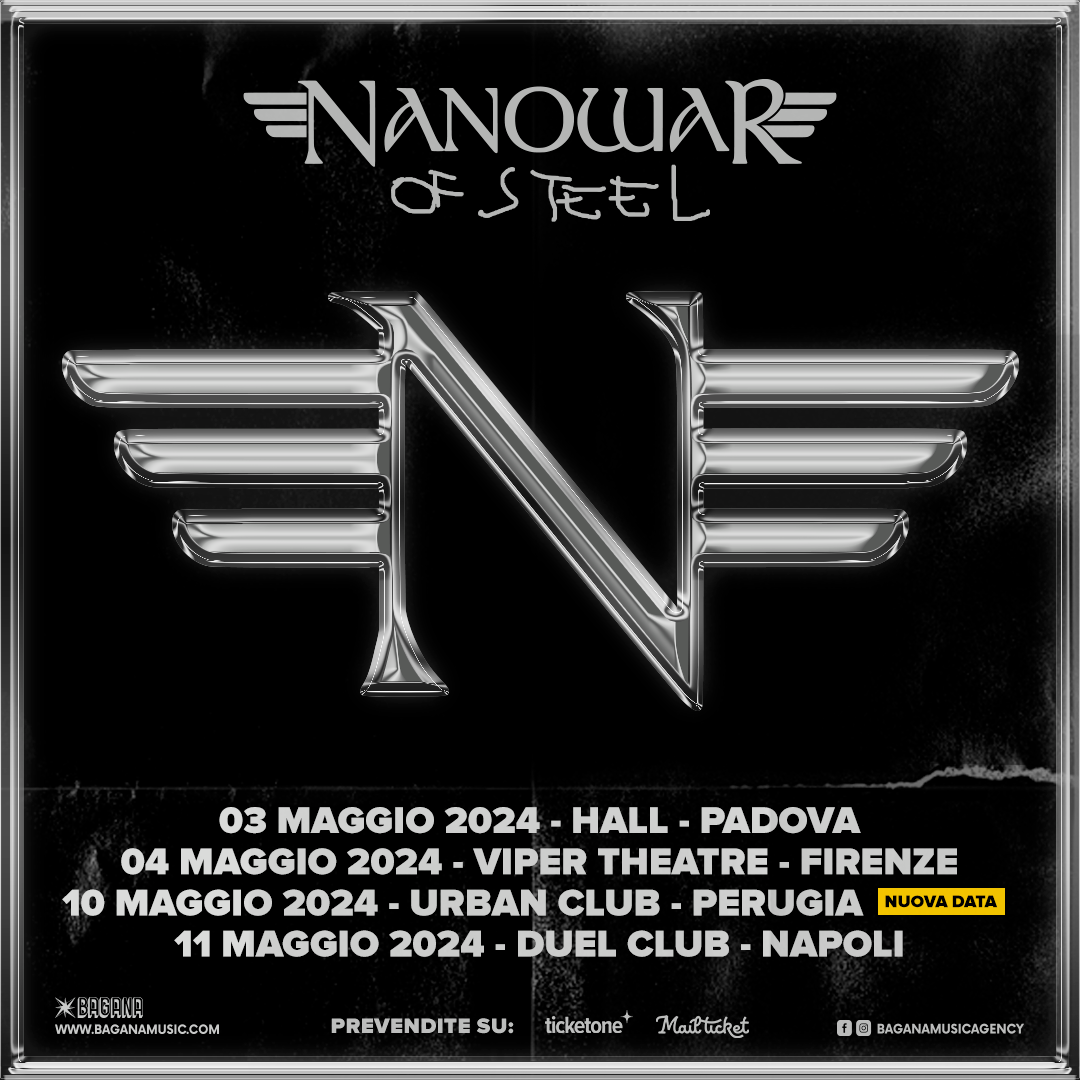 Nanowar Of Steel annunciata una nuova data a Perugia nel 2024 SpazioRock